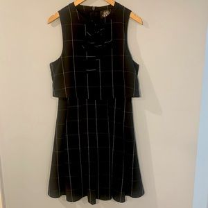 The Moon Black and White Check Dress